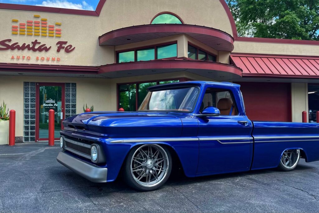 1966 Chevrolet C10. Custom built wheels by Schott Performance Wheels.